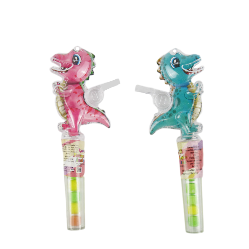 candy toy with dino whistle